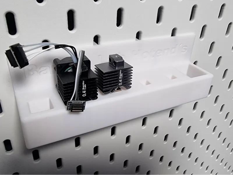 Hotends holder for Ikea Skådis Wall mount