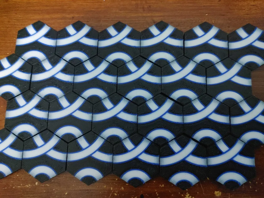 Hexagonal tiles to make intricate patterns. - Free 3D Print Model ...