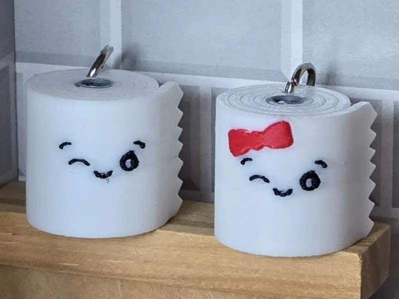 Twirly the Toiletroll - Mini - Keychain