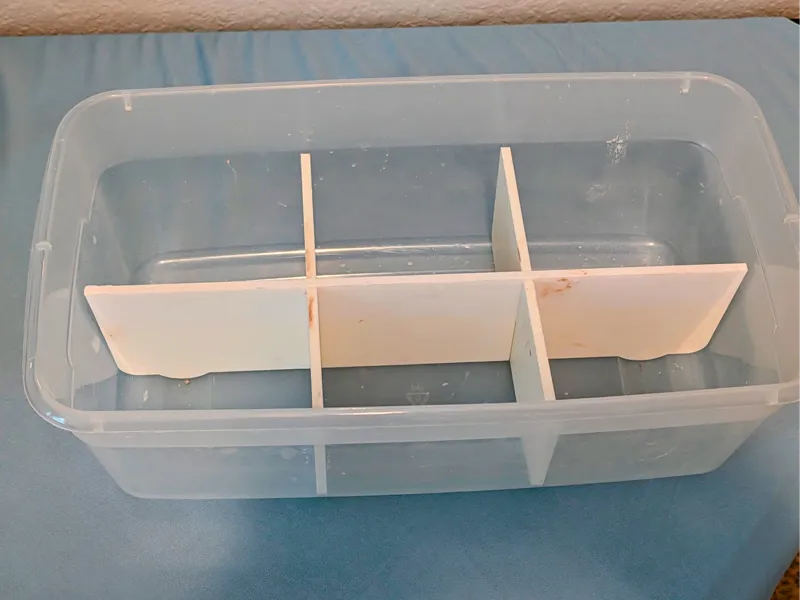 WalMart Shoe Box 2x3 Divider