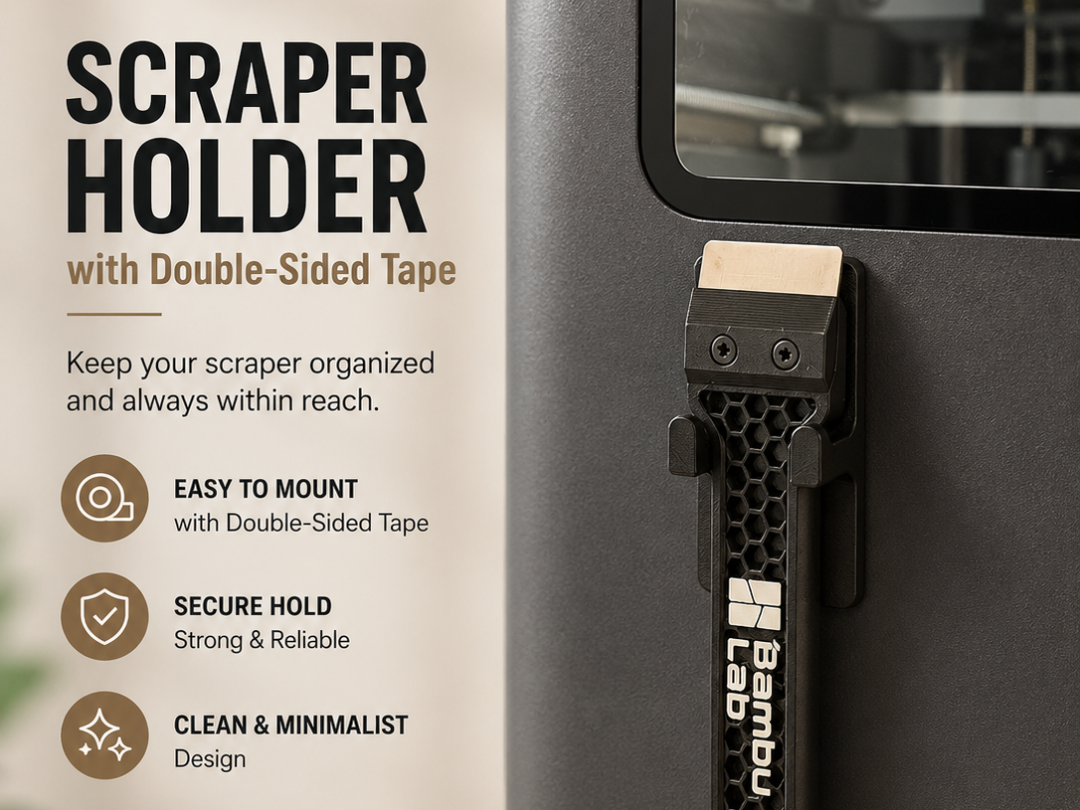 Scraper V2 Wall Mount – Double Sided Tape