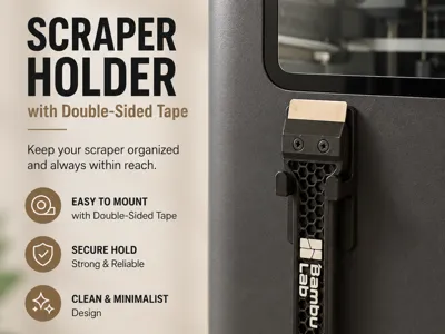 Scraper V2 Wall Mount – Double Sided Tape