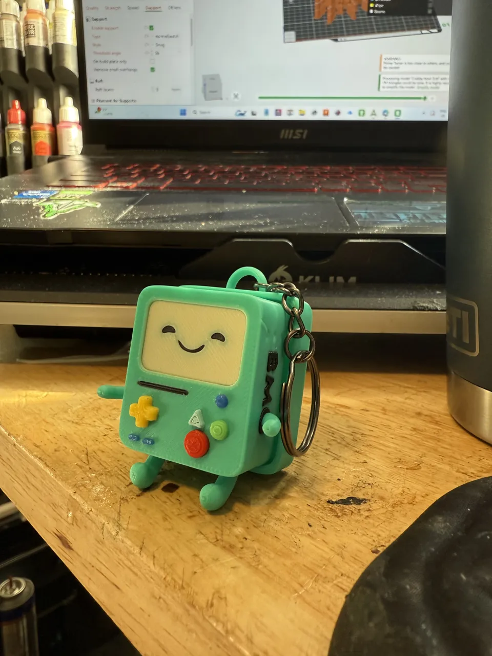 ADVENTURE TIME BMO CLICKER - FIDGET KEYCHAIN view 2