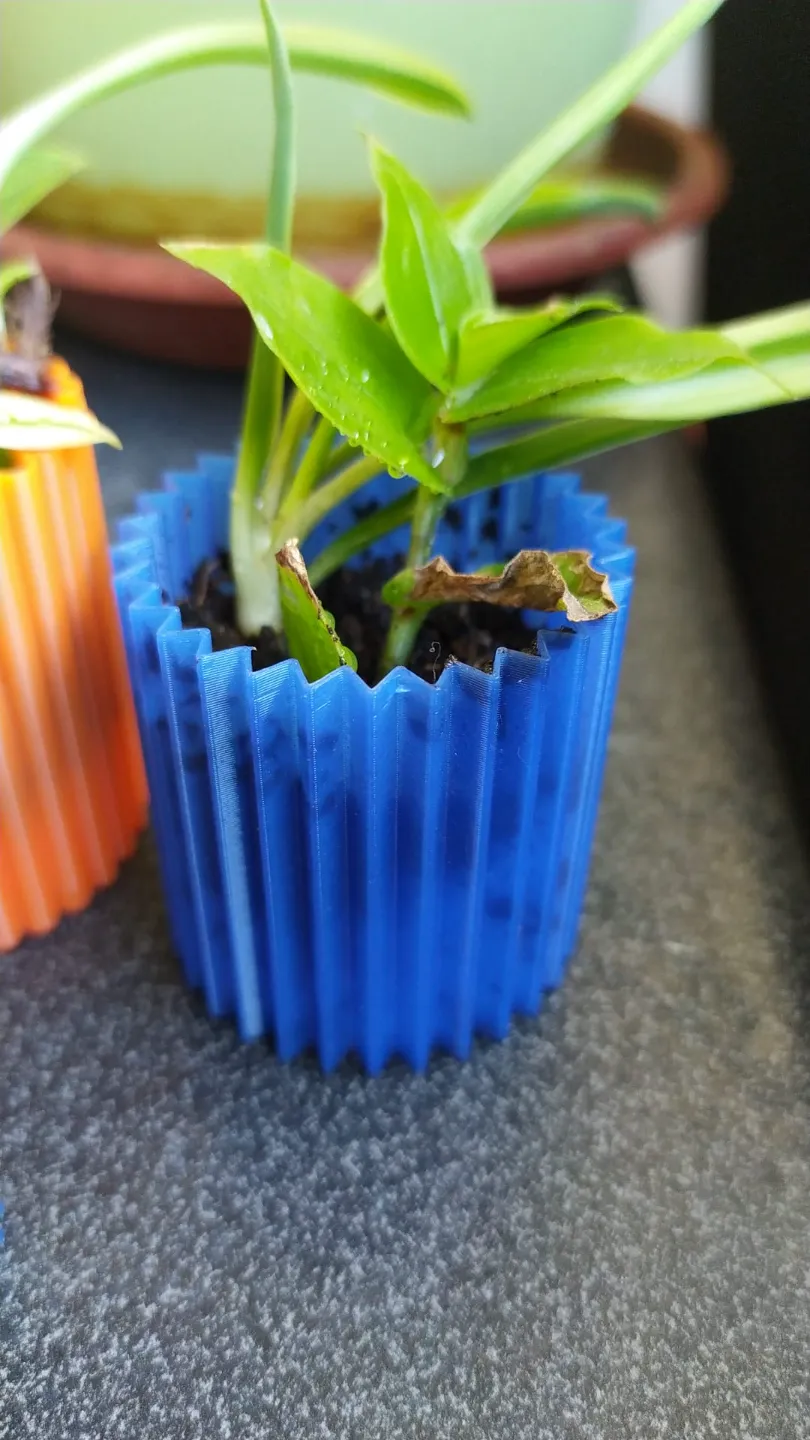 Flower and plant pot - Free 3D Print Model - MakerWorld