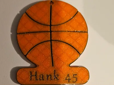 Basketball Key Chain With Name tag