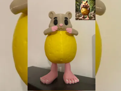 3Dプリント PIPI POTATO - イタリアンブレインロット - 可動式玩具