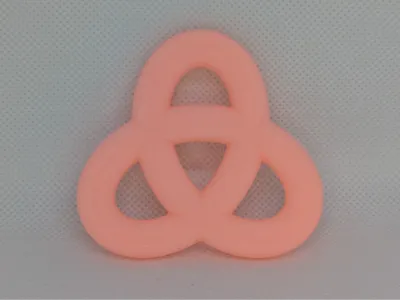Flat trefoil knot