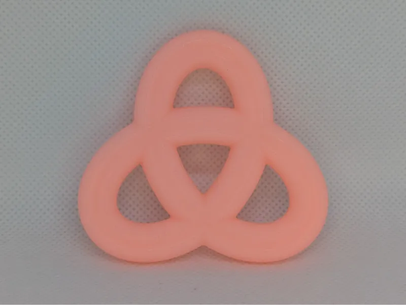 Flat trefoil knot