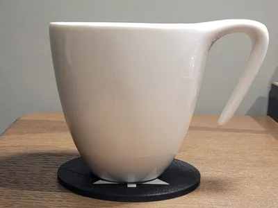 Christmas tree cup coaster