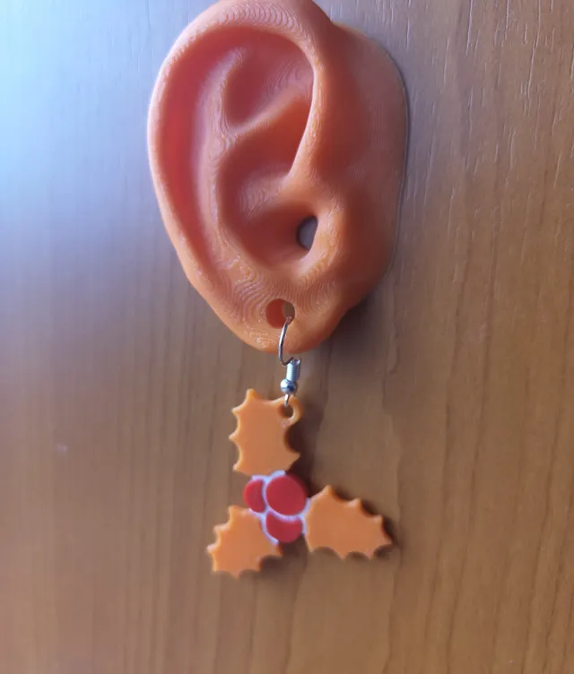 Mistletoe earrings