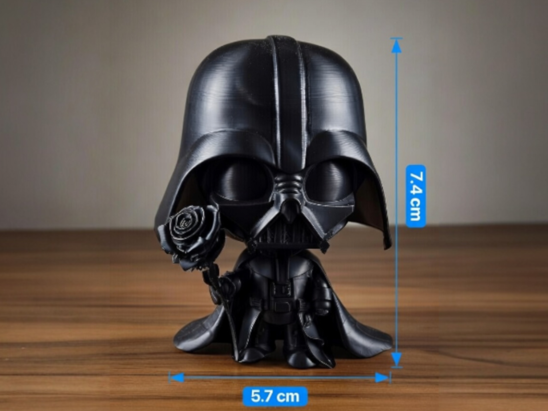 Darth Vader Rosa Nera - Mini Action Figure