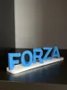 White base with blue text 0.2mm layer, 2 walls, 15% infill