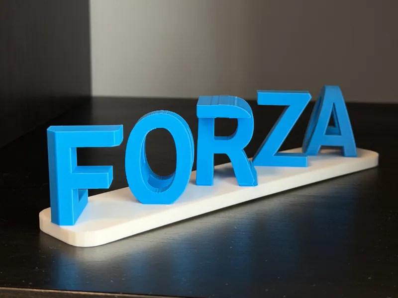 Forza Lazio base Bianca scritta Azzurra