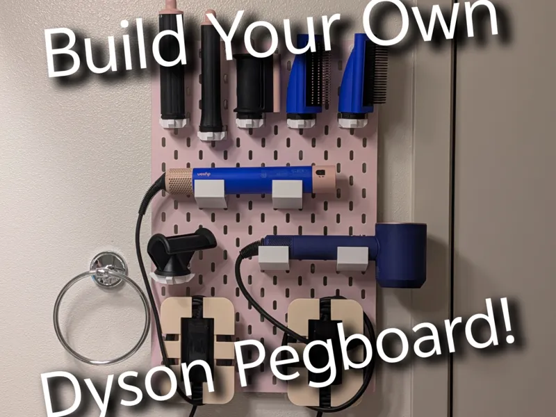 Dyson Hairdryer/Styler Skadis Holder Collection