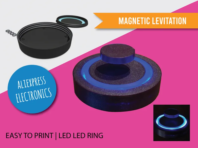 Magnetic Levitation Floater Base with light (Ali)
