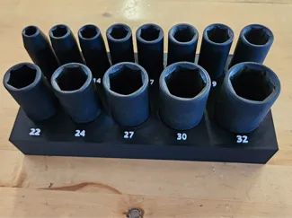 Metric Impact Socket organizer (harbor freight)