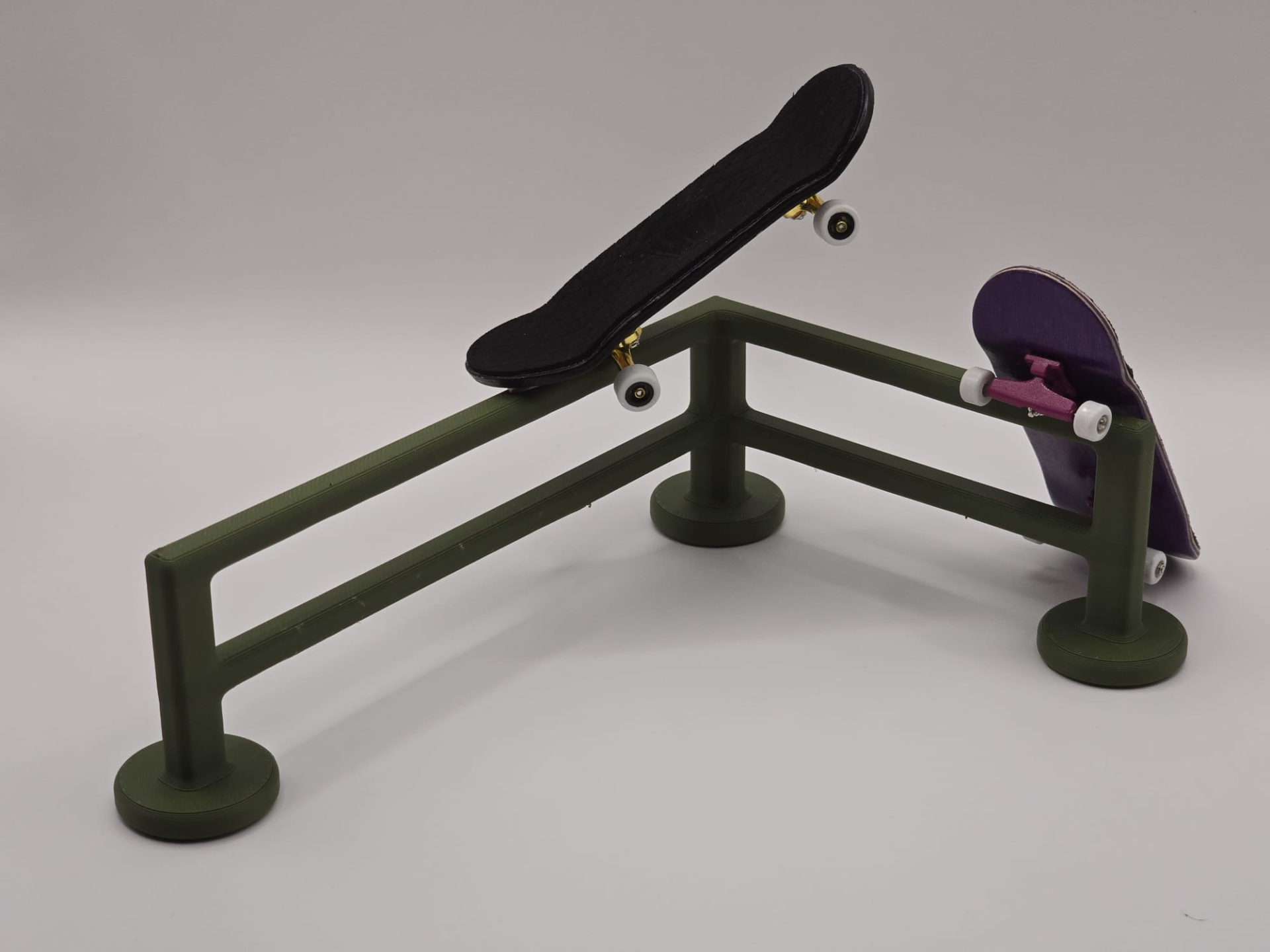 Corner Rail Fingerboard Grind Trick Obstacle Prop