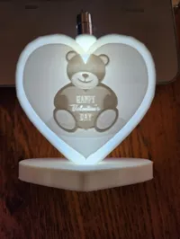 Coeur lumineux lithophane - Saint-Valentin — photo 1