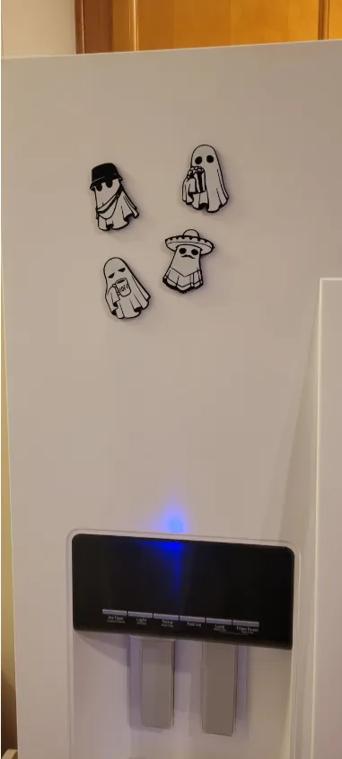 Fun Ghost Fridge Magnets by KingKrabyPatty MakerWorld: Download Free 3D ...