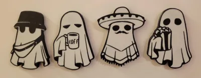 Fun Ghost Fridge Magnets