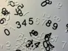 Numbers 0 to 9