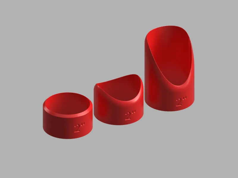2 inches 50 PIPE cutting marking tool template