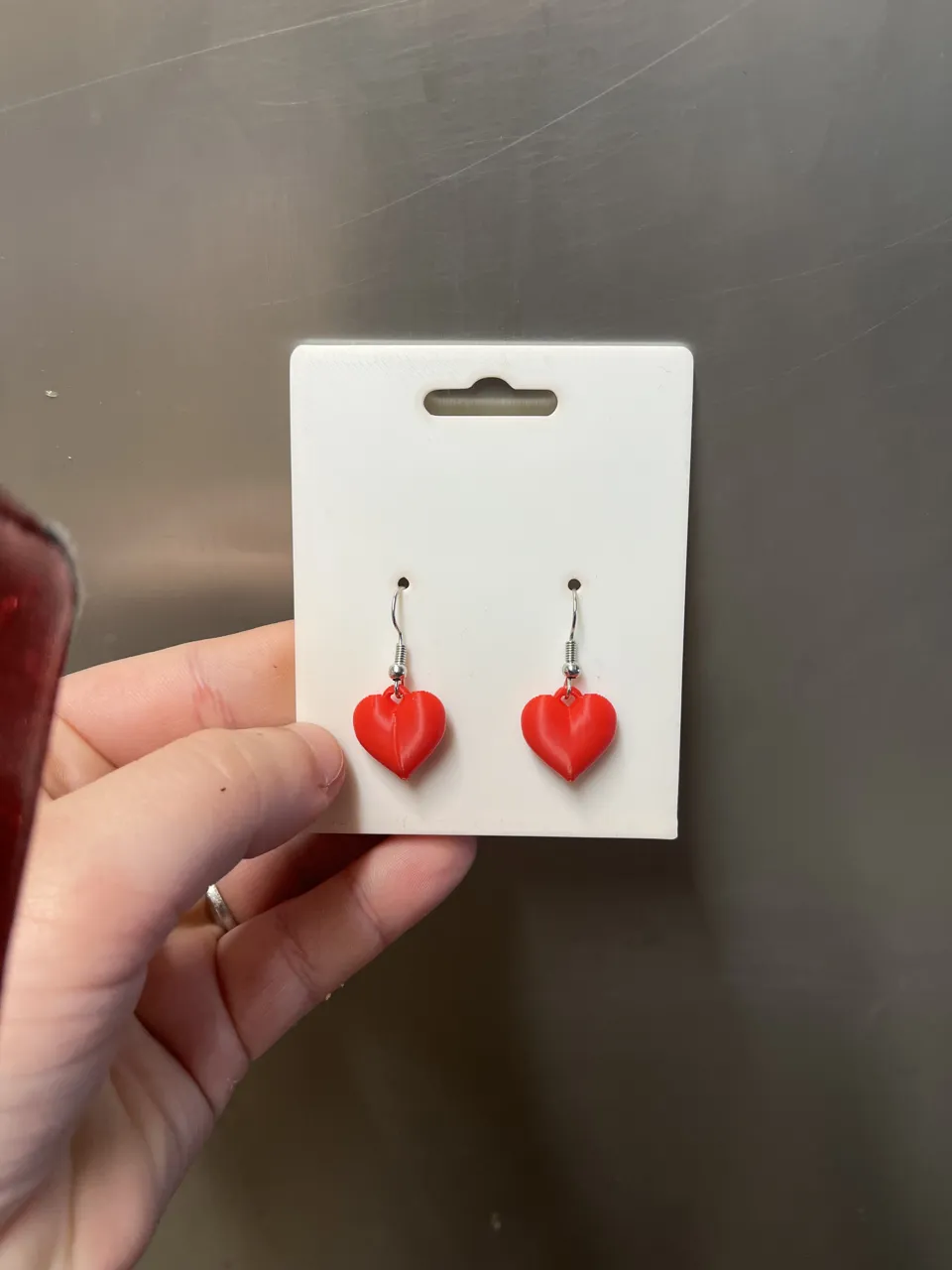 heart earrings view 2