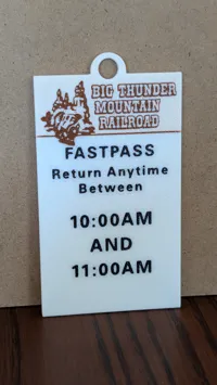 Big Thunder Mountain Railroad FastPass Keychain