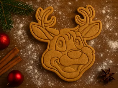 Christmas Reindeer Cookie Cutter