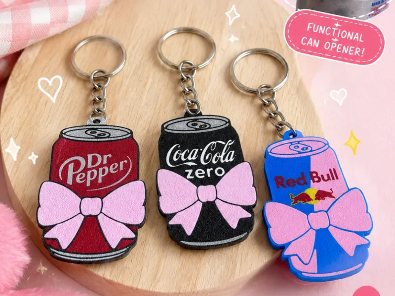 Can Opener Keychain soda can 