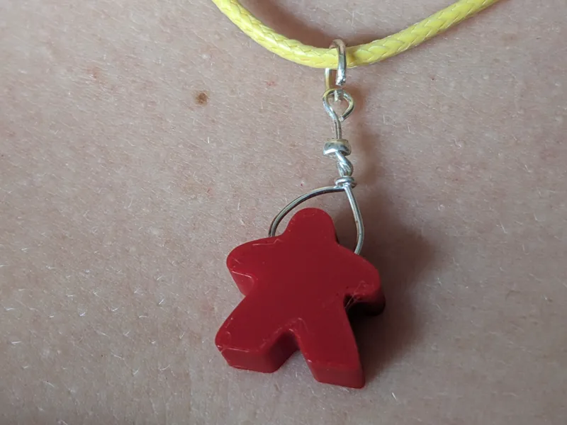 Meeple necklace
