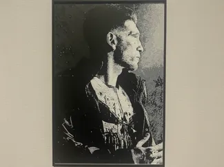 The Punisher Hueforge - Black and White