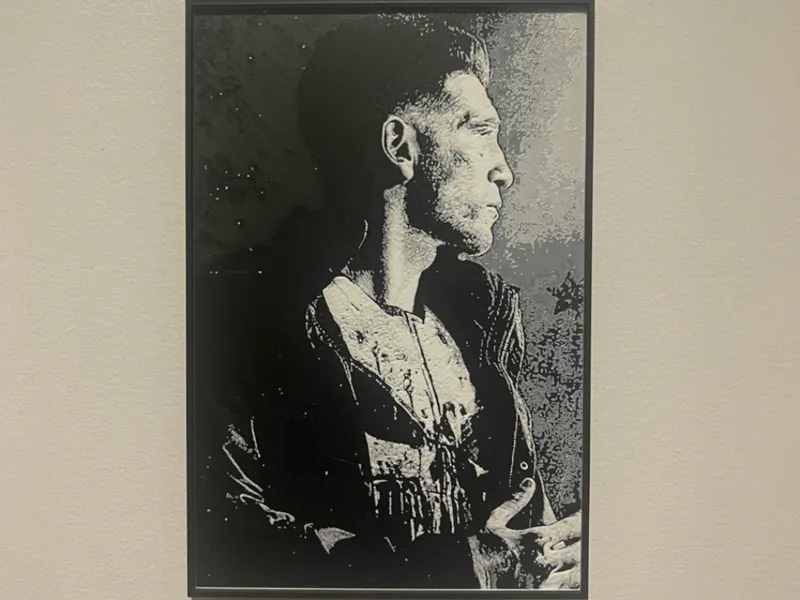The Punisher Hueforge - Black and White