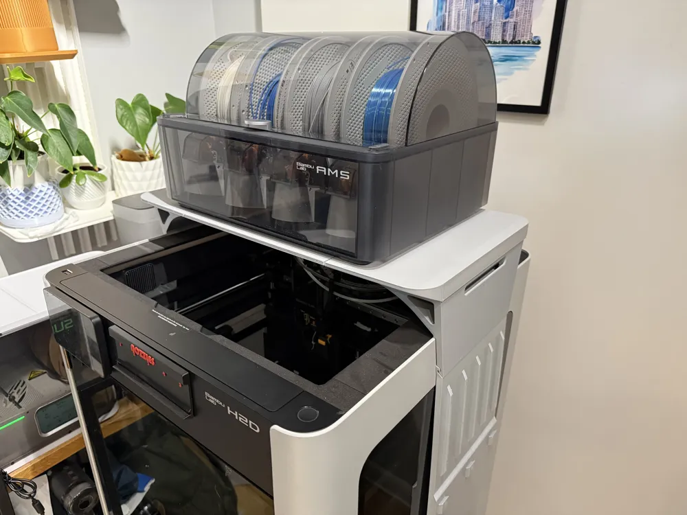 Simple AMS Riser System for H2 Series (Modular) - Free 3D Print Model ...