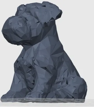 Low Poly Miniature Schnauzer