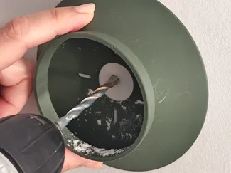 Drill Dust Collector with Pringles cover
