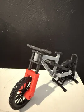 Modelo para impresión 3D: Downhill Finger bike — vista de referencia 3