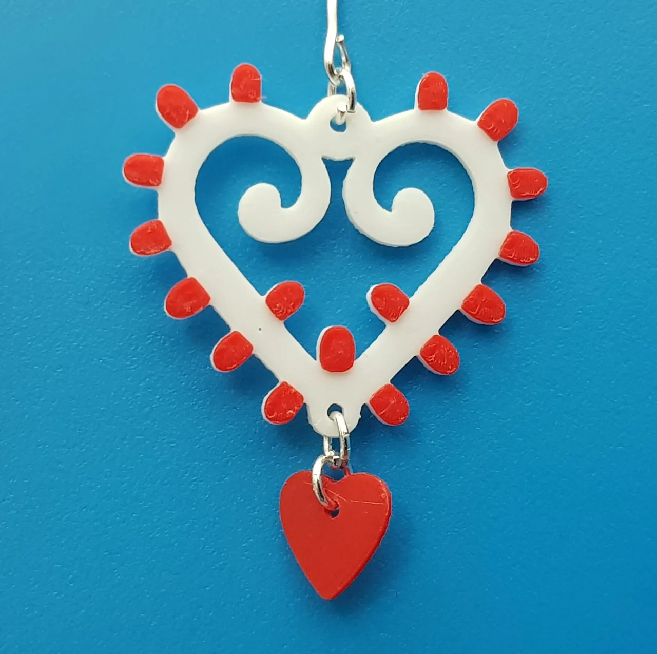 Salento Lights Inspired Heart Earrings view 2