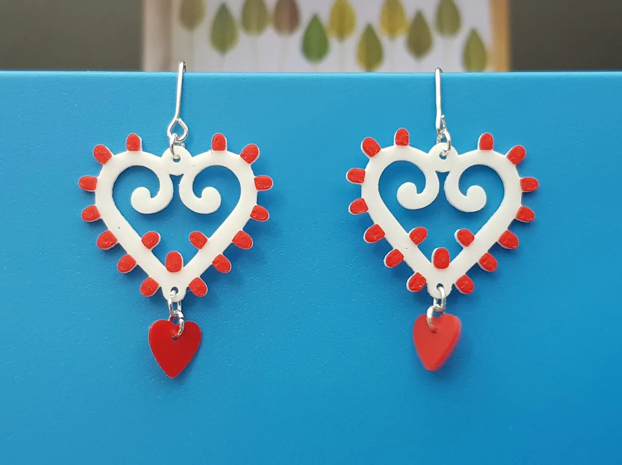 Salento Lights Inspired Heart Earrings view 3