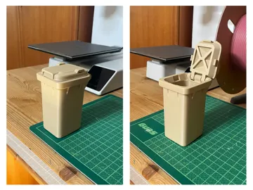 Organizador: Trash Bin Storage Box (print in place) — vista de referencia 3