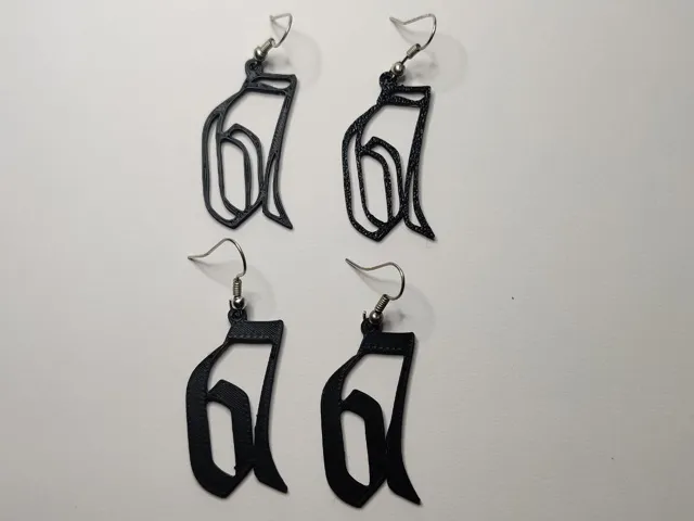 6 9 Earrings 67 style -So-So earrings
