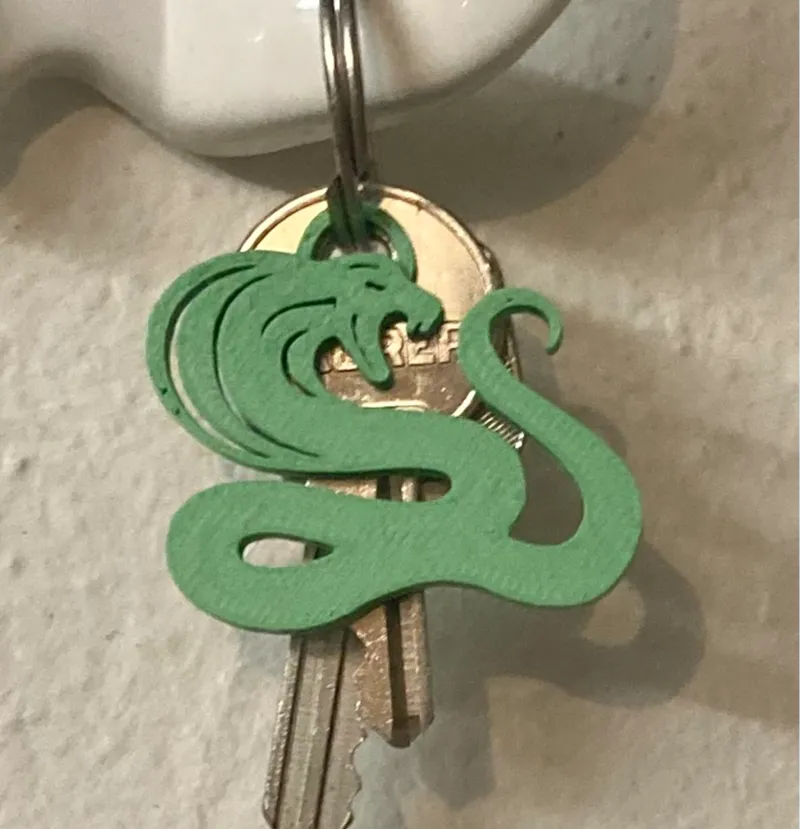 cobra snake keychain