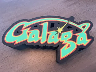 Galaga Logo Lightbox