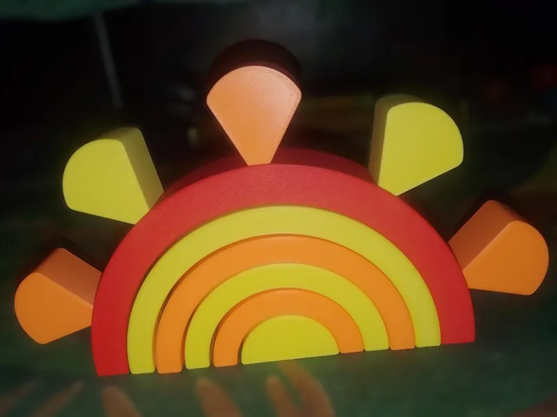 Montessori Sunshine stacking toy