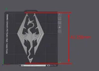 Logo en relief Skyrim / Emblème Elder Scrolls — photo 2