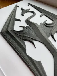 Logo en relief Skyrim / Emblème Elder Scrolls — photo 7
