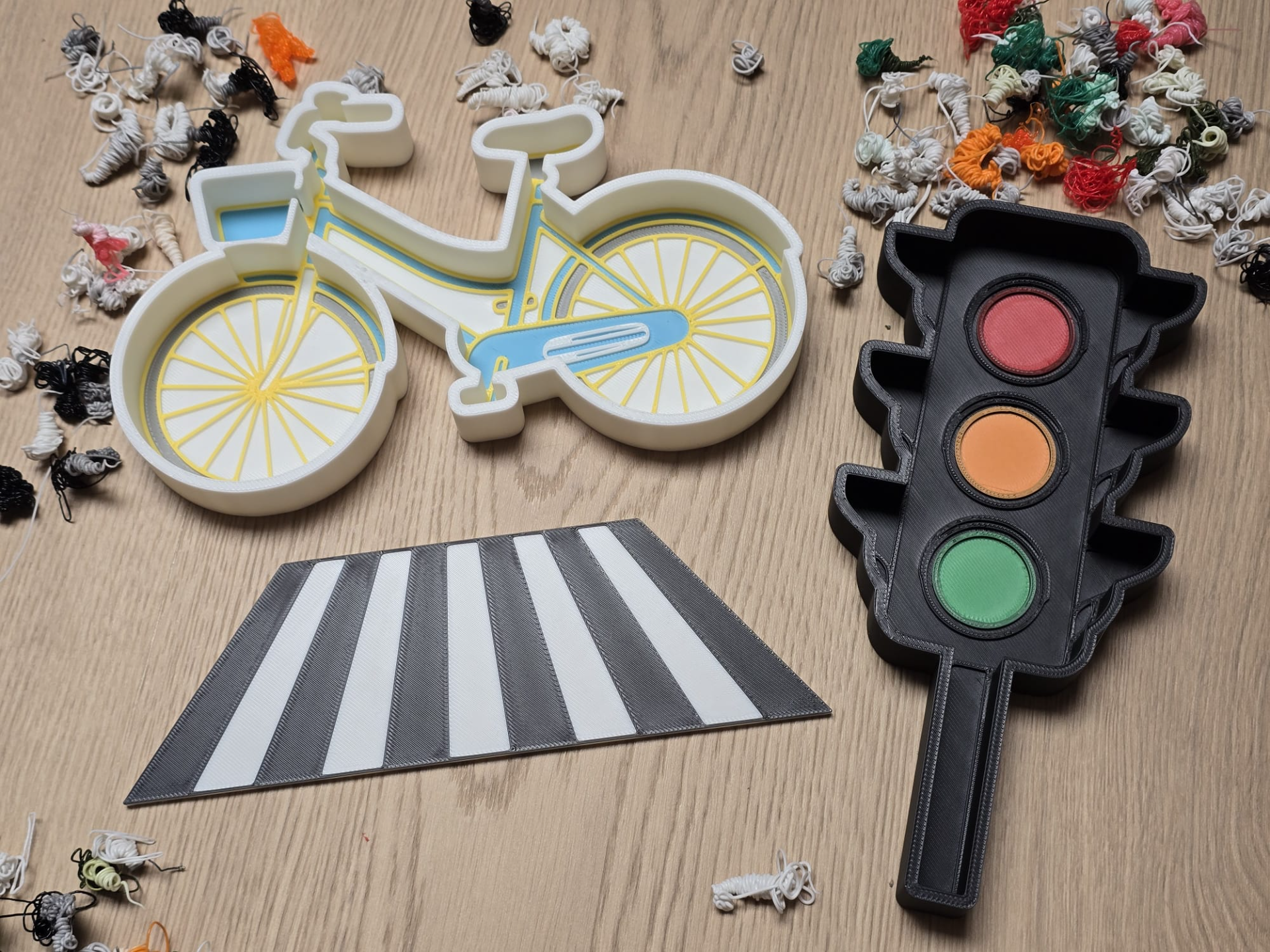 Traffic Light Bike Sensory Tray