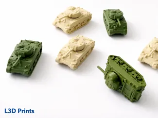 Mini M4 Sherman Tank By L3D Prints