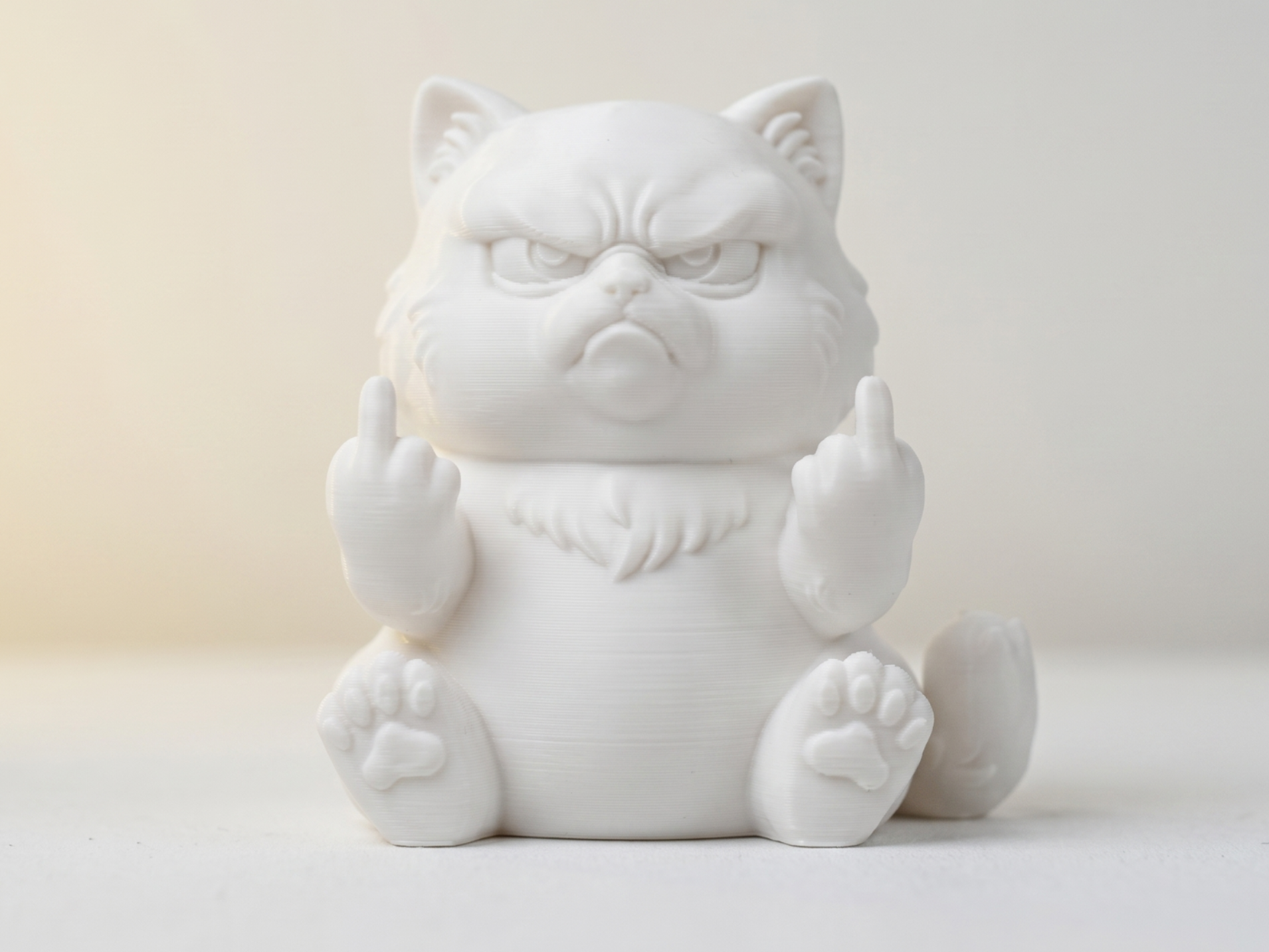 Middle Finger Kitty - No support