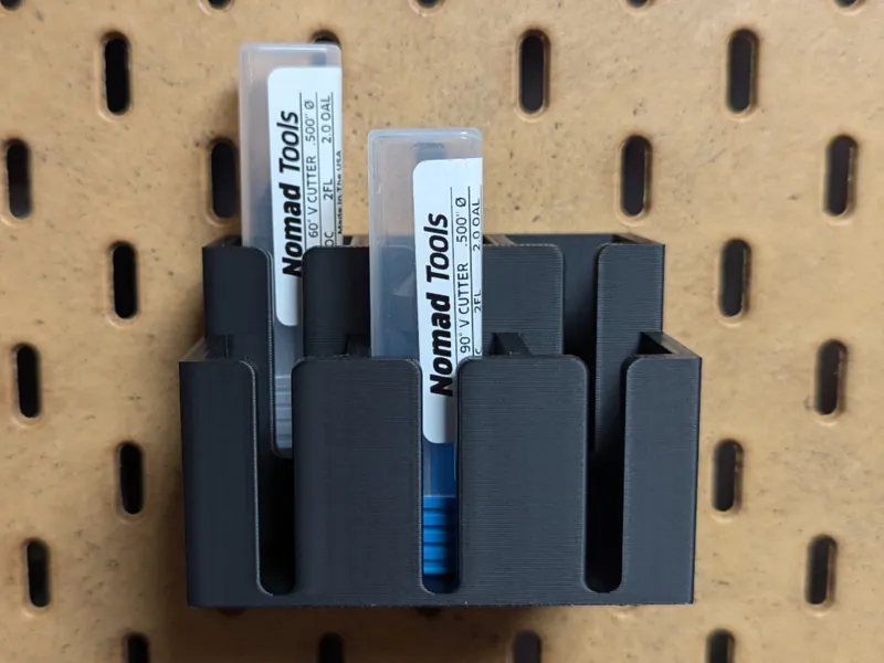 Skadis CNC & Router Bit Holder, half inch bits